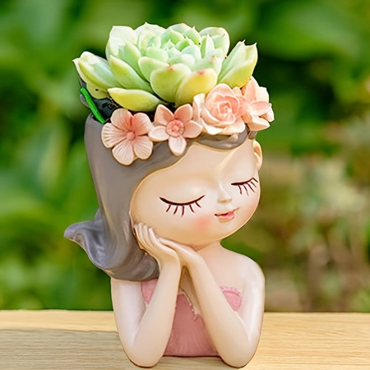 Cute Doll Flower Pot Mini
