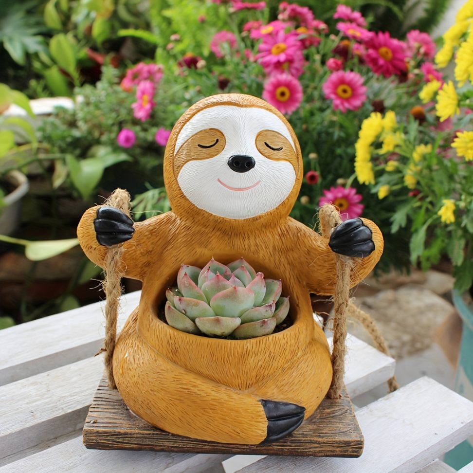 Sitting Panda Flower Pot